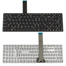 Клавиатура для ноутбука ASUS (K55, K75A, K75VD, K75VJ, K75VM, U57) ukr, black, без фрейма