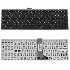 Клавіатура для ноутбуків ASUS X502, X551, X553, X555, S500, TP550 — українська розкладка, чорна, без рамки та без кріплень