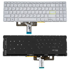 Клавиатура для ноутбука ASUS (X521 series) rus, silver, без фрейма, подсветка клавиш (ОРИГИНАЛ)
