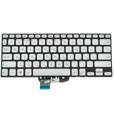 Клавиатура для ноутбука ASUS (X430 series) rus, silver, без фрейма, подсветка клавиш