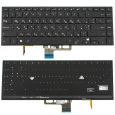 Клавиатура для ноутбука ASUS (UX550 series) ukr, black, без фрейма, подсветка клавиш (ОРИГИНАЛ)