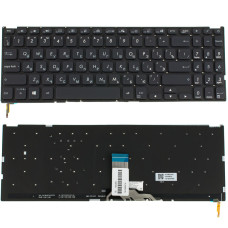Клавиатура для ноутбука ASUS (X509 series) rus, black, без фрейма, подсветка клавиш (ОРИГИНАЛ)