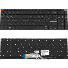 Клавиатура для ноутбука ASUS (K3502 series) rus, black, без фрейма, подсветка клавиш (Red Esc)