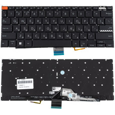Клавиатура для ноутбука ASUS (K3402 series) rus, black, без фрейма, подсветка клавиш (Red Esc)
