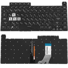 Клавиатура для ноутбука ASUS (G531 series) rus, black, без фрейма, подсветка клавиш (RGB 8 pin)