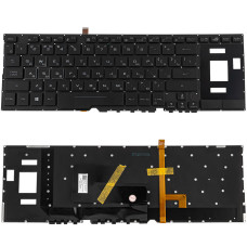 Клавиатура для ноутбука ASUS (GX531 series) rus, black, без фрейма, подсветка клавиш (RGB 16 pin)
