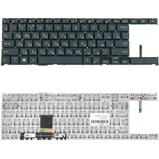Клавіатура для ноутбуків ASUS UX482 series, розкладка RU, чорна, без рамки (без фрейма)