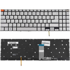 Клавиатура для ноутбука ASUS (K6602 series) rus, silver, без фрейма, подсветка клавиш (ОРИГИНАЛ)