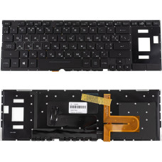 Клавиатура для ноутбука ASUS (GX501 series) ukr, black, без фрейма, подсветка клавиш (RGB)