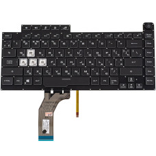 Клавиатура для ноутбука ASUS (G531 series) ukr, black, без фрейма, подсветка клавиш (RGB 8 pin) (ОРИГИНАЛ)