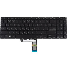 Клавиатура для ноутбука ASUS (M3500 series), ukr, black, без фрейма, подсветка клавиш