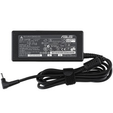 Адаптер живлення для ноутбука ASUS 65W (19V 3.42A) — штекер 3.0×1.0 мм, L‑подібний прямокутний роз’єм, чорний