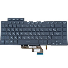 Клавиатура для ноутбука ASUS (GU502 series) rus, dark gray, без фрейма, подсветка клавиш (RGB)