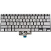 Клавиатура для ноутбука ASUS (UX433 series) ukr, silver, без фрейма, подсветка клавиш (ОРИГИНАЛ)