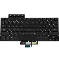 Клавиатура для ноутбука ASUS (GA401 series) ukr, black, без фрейма, подсветка клавиш