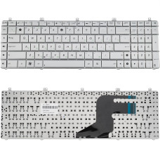 Клавиатура для ноутбука ASUS (N55, N75, X5QS) rus, silver (N55 version)
