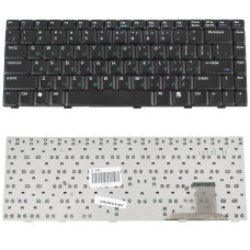 Клавиатура для ноутбука ASUS (A8, A88, W3, W3000, W6, F8, N80, X80, V6000, Z63, Z99), rus, black (матовая)