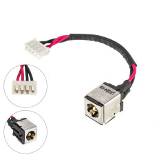 Разъем питания PJ053-2.5mm (Asus:A7k, IBM Lenovo:IdeaPad Y510, Toshiba: L45) с кабелем (4 pin)