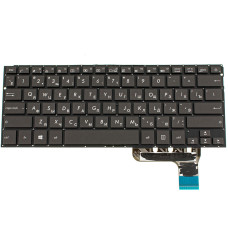Клавиатура для ноутбука ASUS (UX303LA, UX303LN) rus, black, без фрейма, подсветка клавиш
