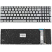 Клавиатура для ноутбука ASUS (N551, N751 series) rus, silver, без фрейма, подсветка клавиш