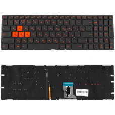 Клавиатура для ноутбука ASUS (GL702VM) rus, black, без фрейма, подсветка клавиш