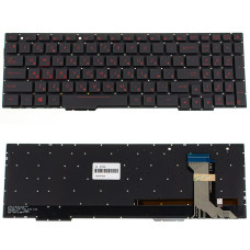 Клавиатура для ноутбука ASUS (GL553 series) rus, black, без фрейма, подcветка клавиш