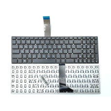 Клавіатура для ASUS X550, X550C, X550CA, X550CC, X550CL, X550DP, X550EA, X550VC, K550C, K550CA, X552, X552L (RU Black без рамки, контакти ззаду!)