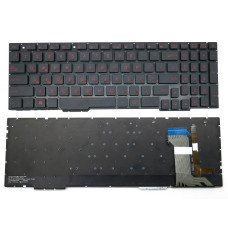 Клавіатура для ASUS GL553, GL553V, GL553VW, ZX73, FX553VD, ZX553VD, ZX53V, FX53VD, FX753VD, FZ53V (RU Black без рамки з підсвіткою). оригінал
