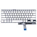 Клавиатура для Asus UX490 series (RU Silver с подсветкой) оригинал
