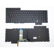 Клавиатура для ASUS ROG G701V G701VI G701VO (RU + UA Black с подсветкой) оригинал