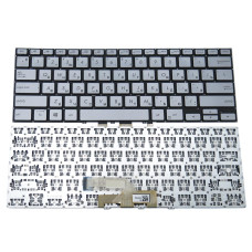 Клавіатура для ASUS ZenBook UX462, UX462DA (RU Silver) оригінал