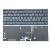 Клавіатура для ASUS ZenBook UX433, UX433FA, UX433FAC, UX433FN, UX433FQ, U4300F, UM433, UX433FL (RU Black без рамки з підсвіткою). оригінал
