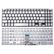 Клавіатура для ASUS X509 X512 X515, K509, X509FA X509FB X509FJ X512D X512DA X512F X512FA X512U X512UA X512UB X515JA X515FA X515MA (RU Silver) оригінал