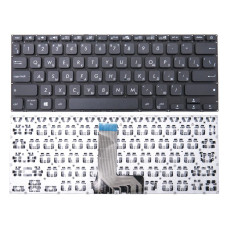 Клавіатура для Asus VivoBook X409, X409F, X409FA, X409FJ, X409U, X409UA, X409UB (RU Black). оригінал