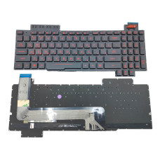 Клавіатура для ASUS FX503, FX503V, FX503VM, FX503VD, FX63, FX63V, FX63VD, FX63VM GL503 V.2 без верхніх додаткових кнопок (RU Black без рамки з підсвіткою)