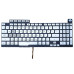 Клавиатура для ASUS ROG Strix G712 G712L G712LV G712LU (RU Silver с RGB подсветкой) оригинал