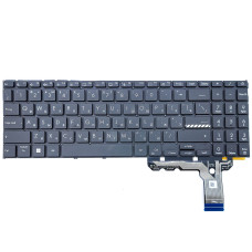 Клавіатура для ASUS E1504FA E1504GA E1505FA E1505GA E1505FA L1504FA L1504GA K3604 K3605 15X K3504 M3504 S3504 (RU Black з підсвіткою)