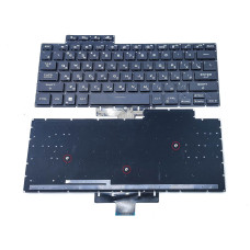 Клавиатура для ASUS ROG Zephyrus M16 GU603ZE-K8045W GU603ZM-K8084W GU603ZW-K8104W (RU Black + RGB з підсвіткою)