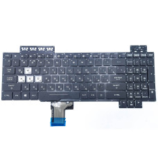 Клавіатура для ASUS FX505, FX505G, FX505D, FX505GD, FX505GE, FX505GM, FX505DY, FX505DV (RU Black без рамки з RGB підсвіткою). оригінал