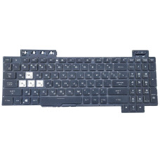 Клавіатура для ASUS FX505, FX505G, FX505D, FX505GD, FX505GE, FX505GM, FX505DY, FX505DV, FX505DT, FX505DU (RU Black без рамки з підсвіткою) оригінал