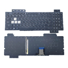 Клавиатура для ASUS FX505GM, FX505DY, FX505DV, FX505DT, FX505DU ( RU Black без рамки с подсветкой) оригинал