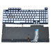 Клавиатура для ASUS ROG Strix G732 G732L G732LWS G732G G732GU (RU Silver с RGB 16pin подсветкой)