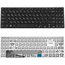 Клавіатура для ноутбуків ASUS X560 series — чорна, RU-розкладка, без рамки