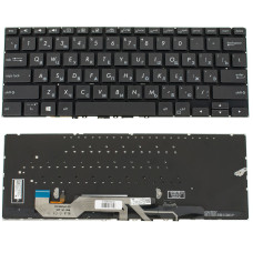 Клавиатура для ноутбука ASUS (UX362 series) rus, black, без фрейма, подсветка клавиш