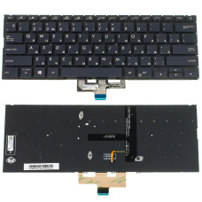 Клавиатура для ноутбука ASUS (UX433 series) rus, black, без фрейма, подсветка клавиш