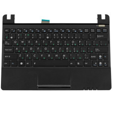 Клавиатура для ноутбука ASUS (EeePC: 1011, 1015, 1016, 1018 Keyboard+Touchpad+передняя панель) rus, black