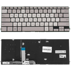 Клавиатура для ноутбука ASUS (UX490 series) rus, silver, без фрейма, подсветка клавиш