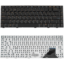 Клавиатура для ноутбука ASUS (A8, A88, W3, W3000, W6, F8, N80, X80, V6000, Z63, Z99), rus, black, (глянец)