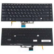 Клавиатура для ноутбука ASUS (UX580 series) rus, black, без фрейма, подсветка клавиш