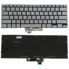 Клавиатура для ноутбука ASUS (UX431 series) rus, silver, без фрейма, подсвета клавиш
